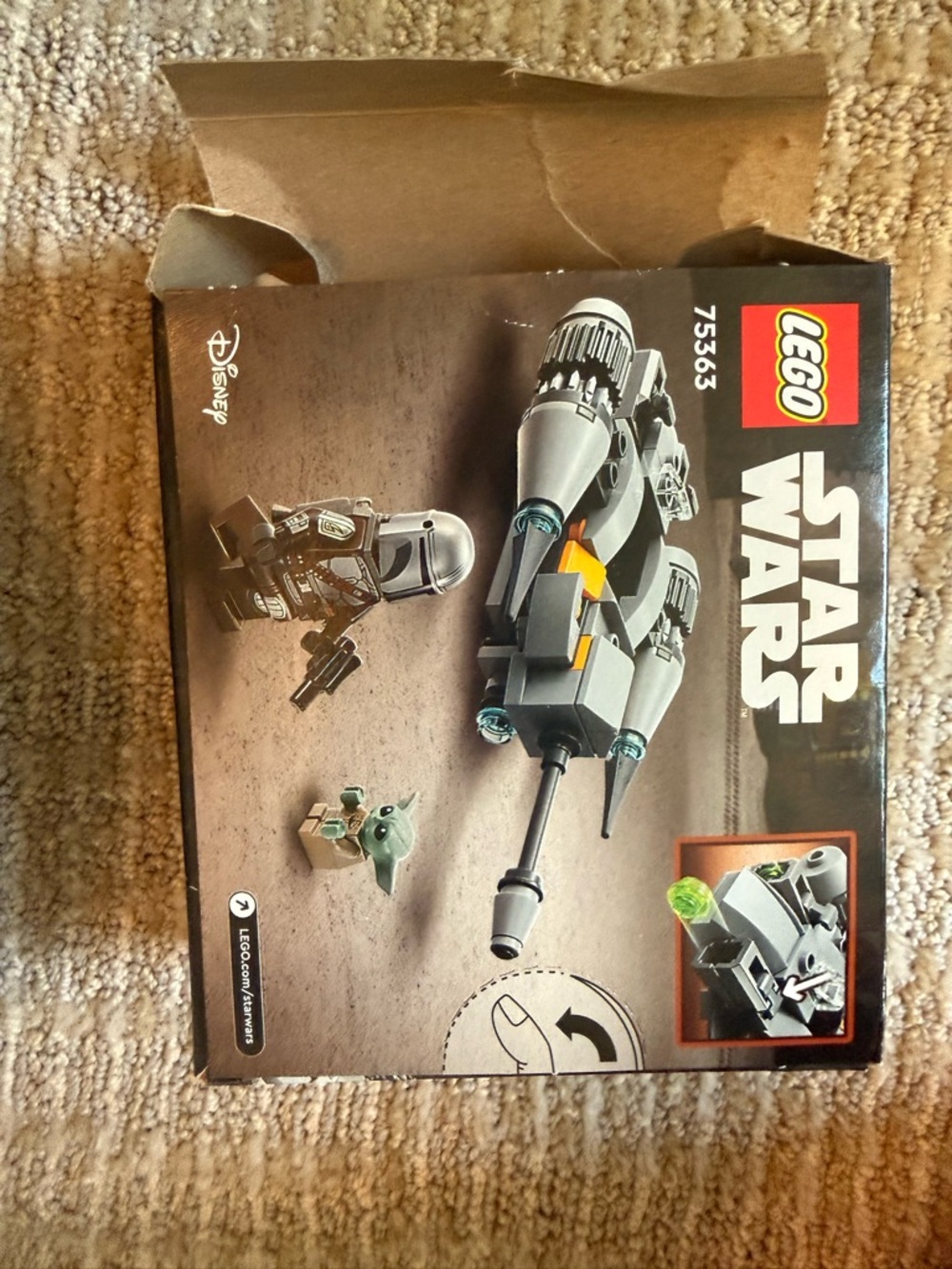 Star Wars gray and green Speeder with The Child by Star Wars